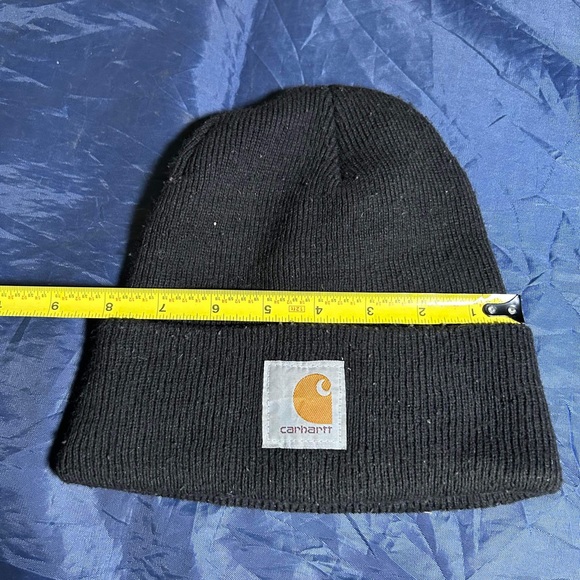 Carhartt Black Cap Beanie One Size Fits Most Hat Knit Acrylic - Picture 12 of 12
